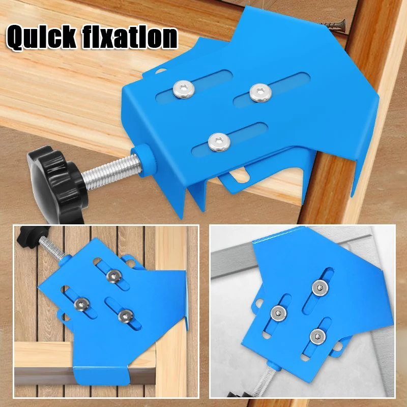 Woodworking Right Angle Clamp - SまたはLサイズの木工用アルミ合金製直角クランプ、キャビネット固定具ポジショナークリップ用直角クランプツールをアップグレード