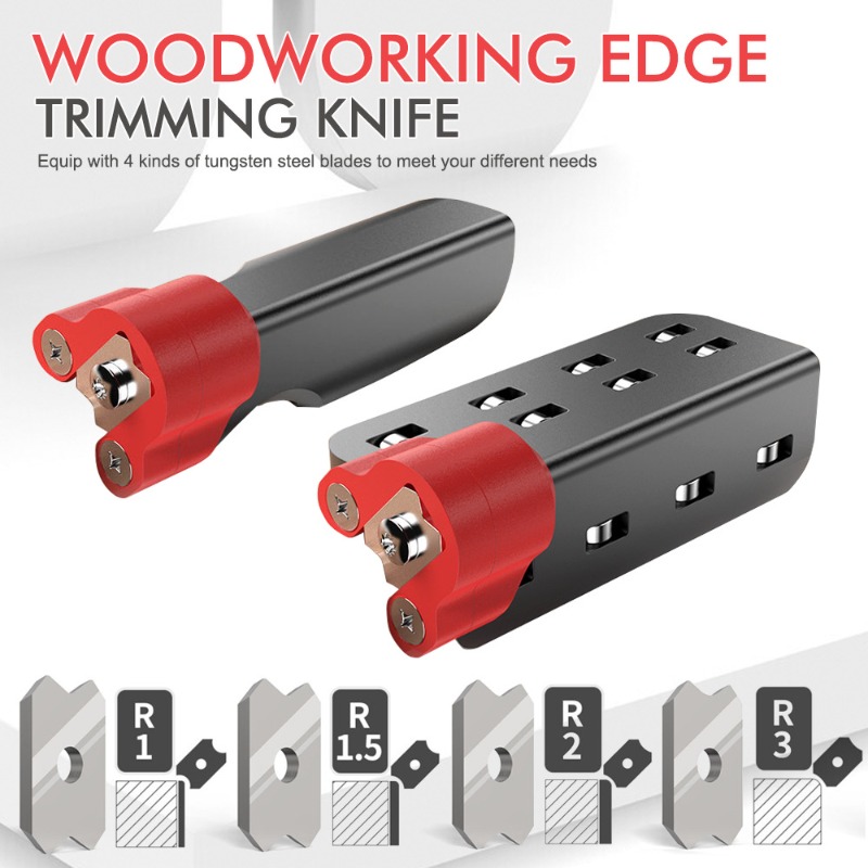 Woodworking Edge Corner Planer - 木工用エッジトリミングナイフ ハンドツール 木工バリ取り面取りフィレットスクレーパー 手動プレーナーブレード コーナーセット