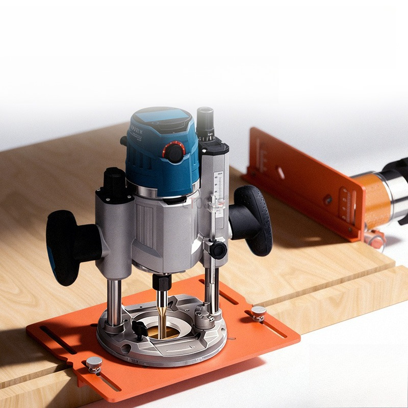 Woodworking Manufacturing - 丸鋸ガイドレール底板調整可能な切断機ハンドヘルドソーバッキングマウンテン木工ベンチアクセサリー