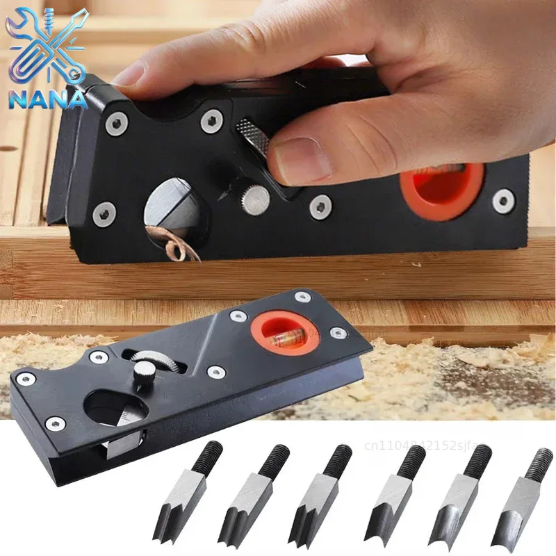 Woodworking Edge Corner Planer - 木材用面取りかんな、木工用手かんな、迅速なエッジかんな仕上げ用ツール、ラジアンコーナーかんな、刃付きトリミング用かんな