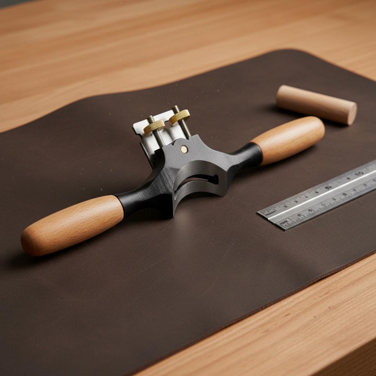 Spoke Shave Round - 凹型スポークシェーブ シャープブレード ラウンドプレーン ウッドダウエルシェイパー 人間工学に基づいたハンドル 調整可能なスポークシェーブ
