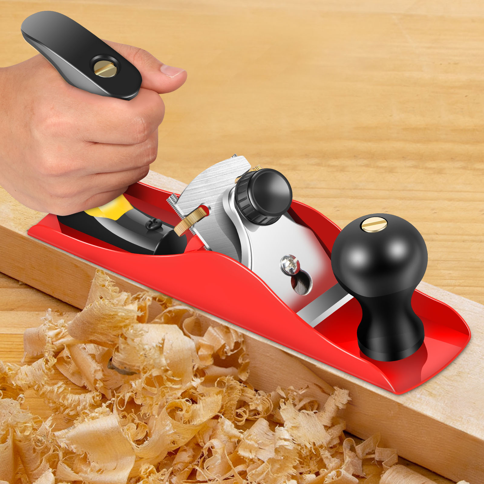 Woodworking Tool Stores - 木製ハンドプレーナーセットハンドツールブロックプレーン切断刃トリミングプロジェクト用木工大工DIYモデル作成プレーナー