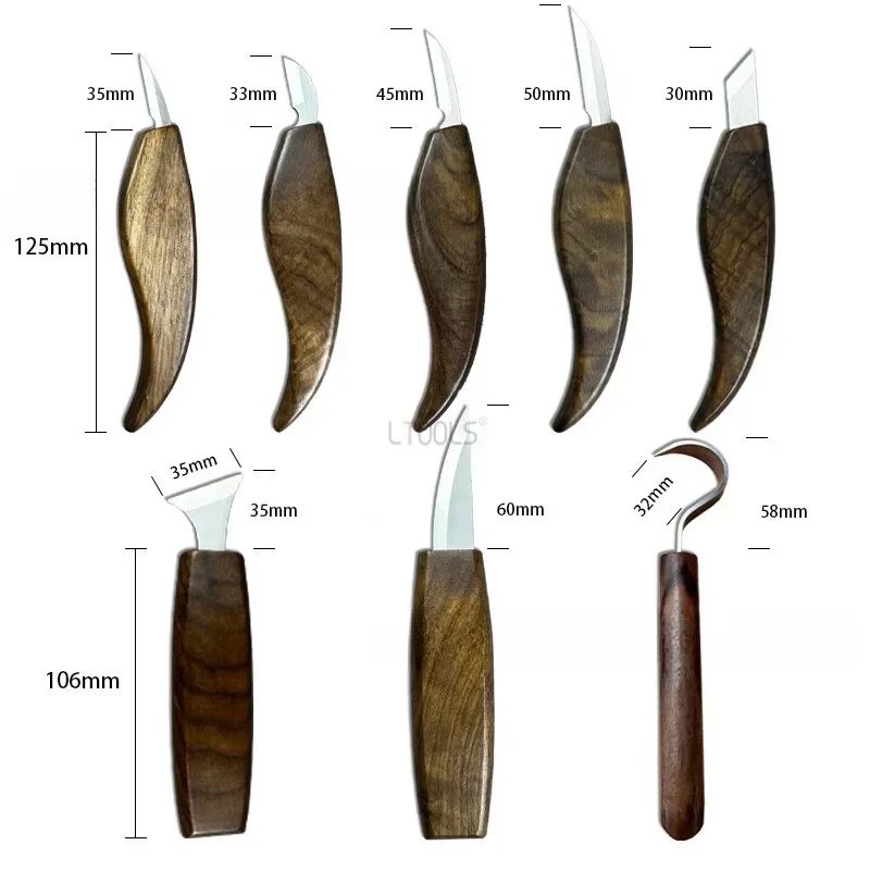 Woodworking Manufacturing - 木工ミニカービングナイフセット、プロのエッジトリミング、二胡tiaomu、手動ツール、新しい
