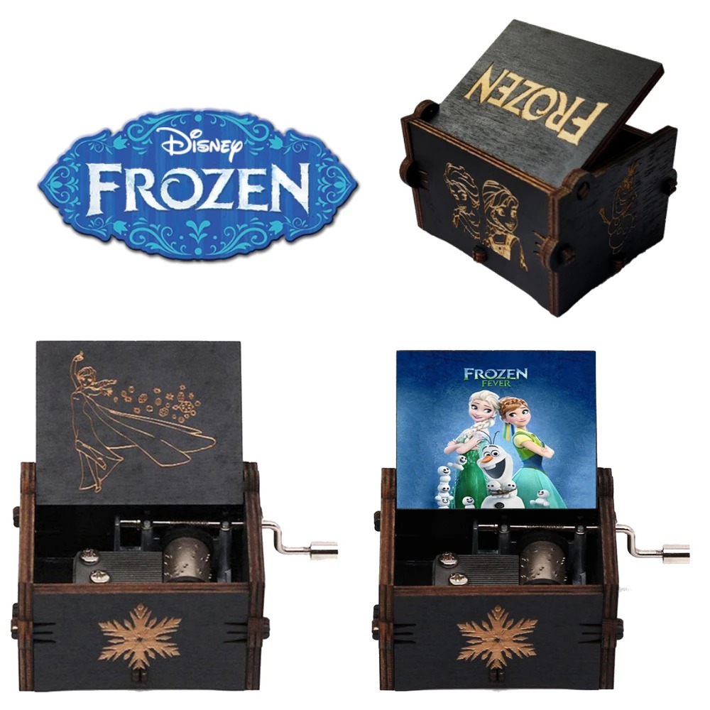 Woodworking For Kids - 新しいモデル ディズニー リロ＆スティッチ アナと雪の女王 木製オルゴール ヴィンテージ