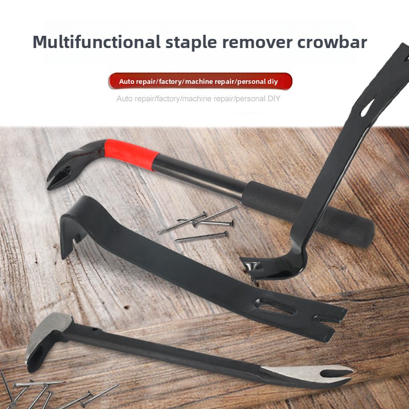 Woodworking Tool Stores - バール高炭素鋼釘抜きリムーバー木箱オープナー解体ツール人間工学に基づいたハンドル木工大工ハンドツール