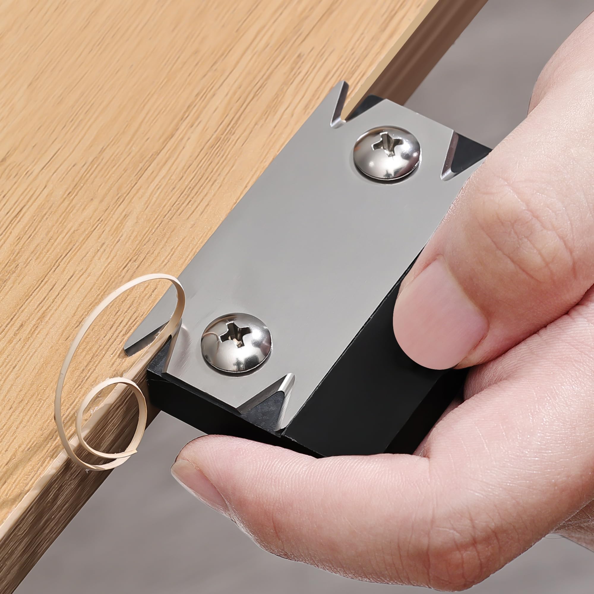 Woodworking Edge Corner Planer - トリマー 木材面取り フィレットスクレーパー ボードバリ取りツール トリミングナイフ 木工エッジコーナープレーナー
