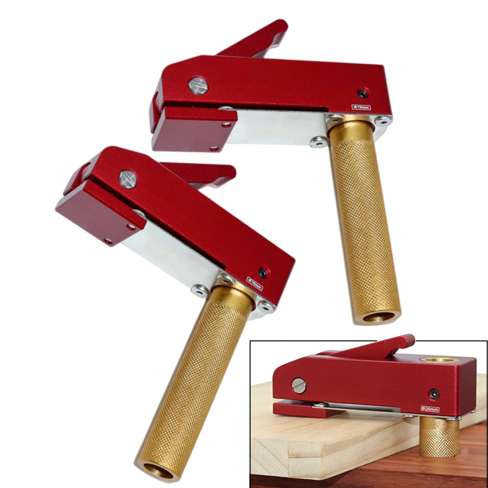 Woodworking Quotes - 19/20MM穴用ワークベンチクイックアクティングホールドダウンクランプ、木工ベンチドッグクランプ高速固定クリップツール