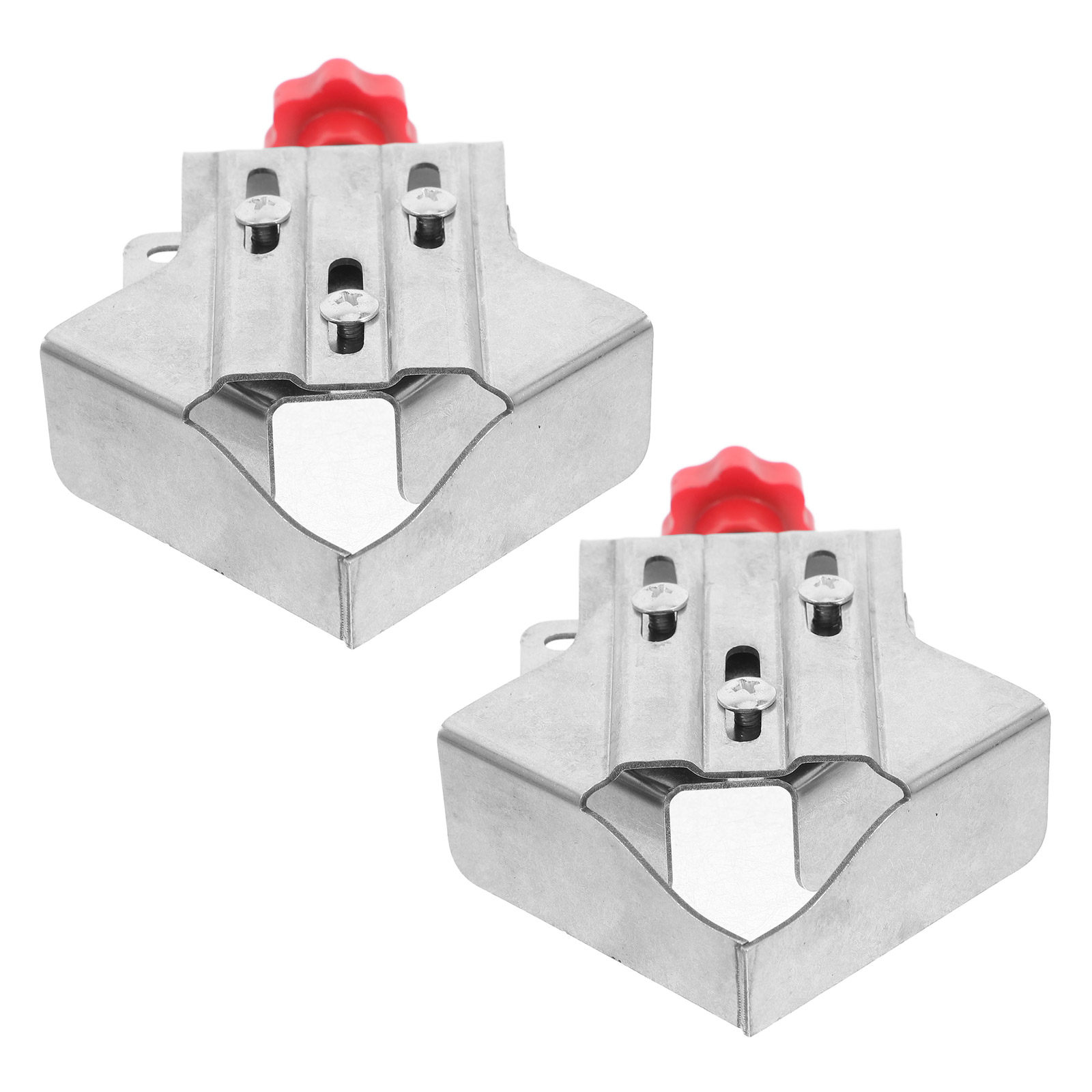 Woodworking Right Angle Clamp - 2 個直角クランプステンレス鋼調整可能なジョー効率的なロックコーナークリップ木工固定ツールヘビーデューティコーナー