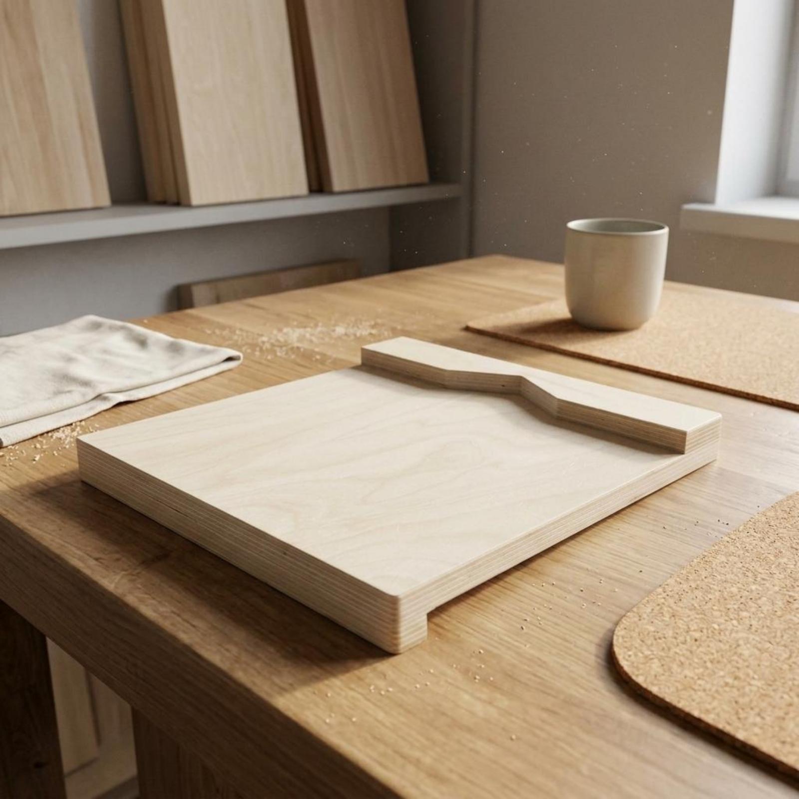 Woodworking Workshop Design - コンパクトな彫刻用固定具、バーチ材の彫刻デザイン補助具、作業台、木工用彫刻ナイフキット（クラフトワークショップ用）