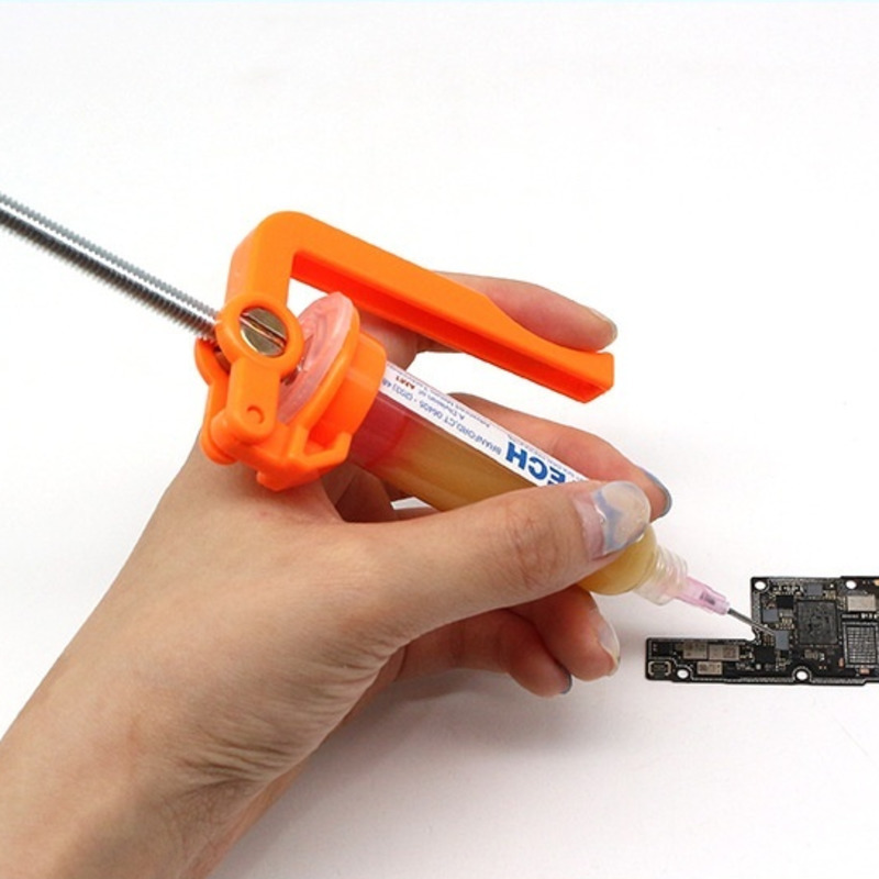 Woodworking Glue Applicator - はんだペースト、フラックス、エポキシ、シーラント用の手動グルーガンシリンジディスペンサー、携帯電話修理ツール、10CCアプリケーターパターブースターツール
