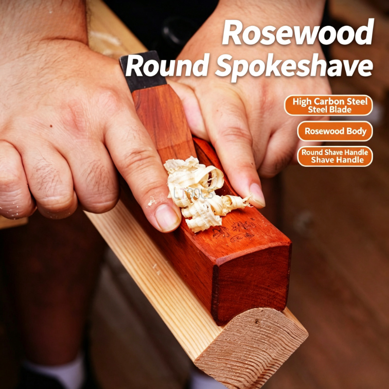 外側が丸い手動木製ロッド凸型半円プレーニングスポークシェーブ - Spoke Shave Round のレビューと価格