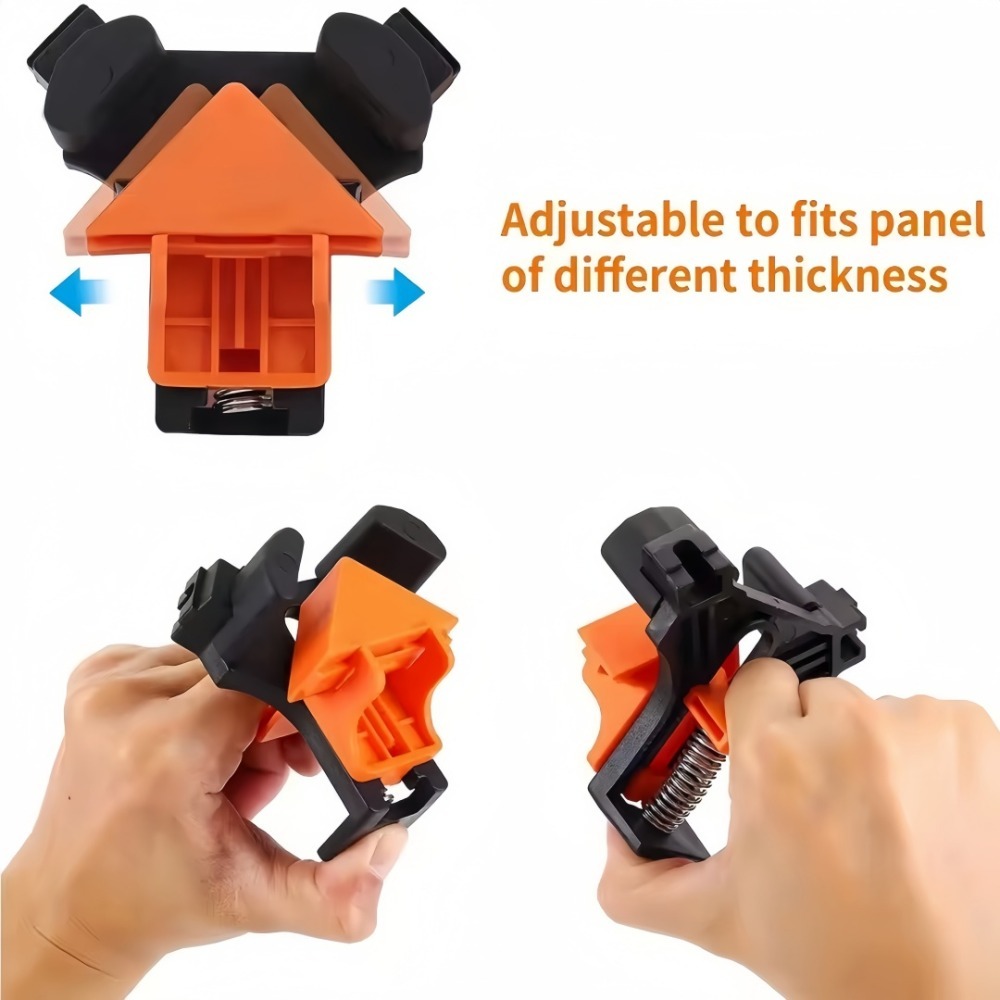 4個 90 °   直角クランプ固定クリップ額縁コーナークラ - Woodworking Right Angle Clamp のレビューと価格