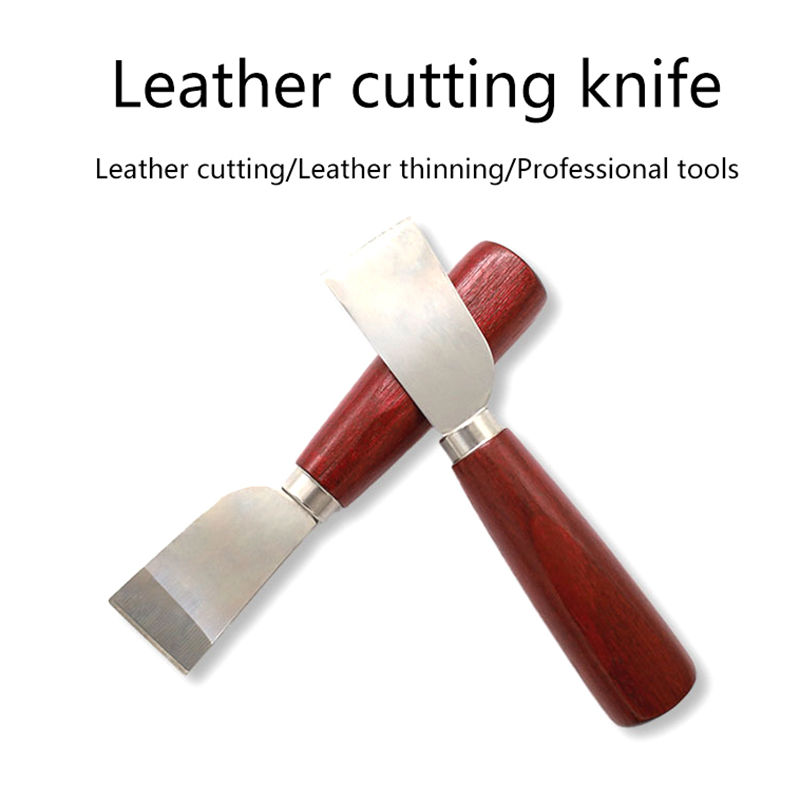 新しいDIYレザークラフトツール木製ハンドルステンレス鋼レザ - Woodworking Tool Stores のレビューと価格