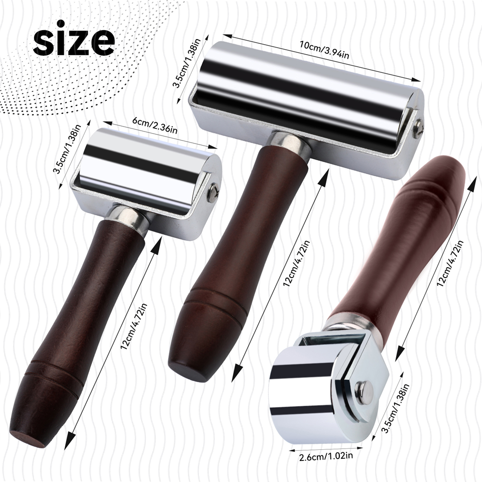 KRABALL レザープレスエッジローラー 木製ハンドル付き - Woodworking Tool Stores のレビューと価格