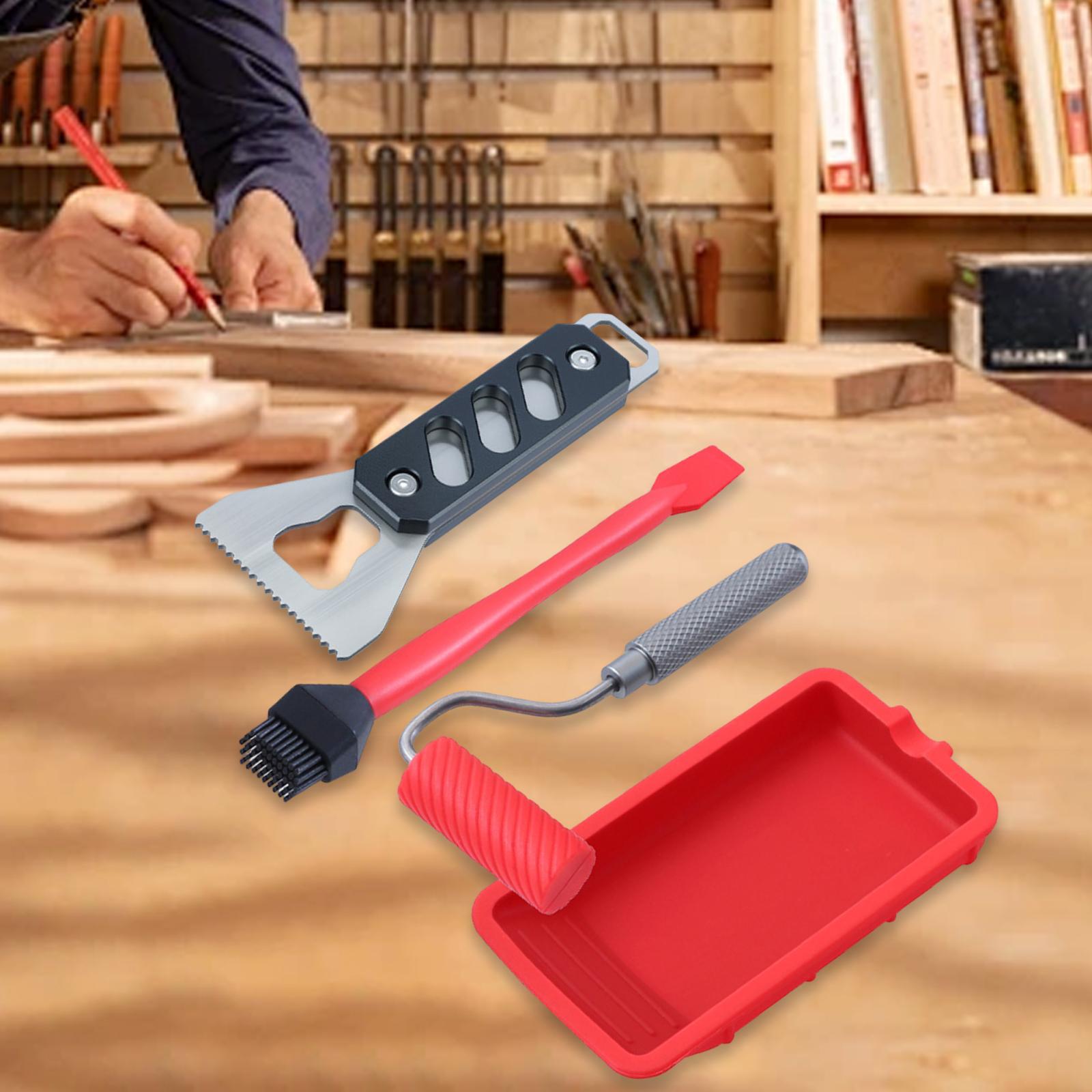 トレイ付き接着剤塗布器 使いやすい多機能便利な接着剤ブラシ  - Woodworking Glue Applicator のレビューと価格