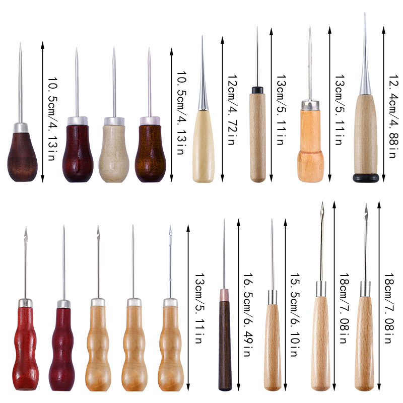 革千枚通し木製ハンドル千枚通し縫製千枚通し革加工縫製ステッチ - Woodworking Tool Stores のレビューと価格