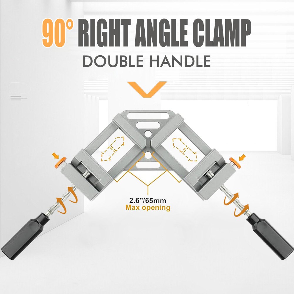 新しい調整可能な90度直角クランプ、アルミニウム合金溶接&木 - Woodworking Right Angle Clamp のレビューと価格