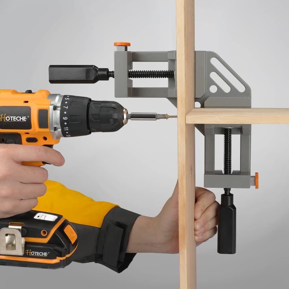 新しい調整可能な90度直角クランプ、アルミニウム合金溶接&木 - Woodworking Right Angle Clamp のレビューと価格