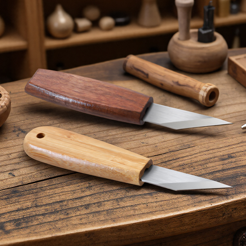 手作り精密彫刻ナイフ CRVブレード シャープポイント ウォ - Woodworking Manufacturing のレビューと価格