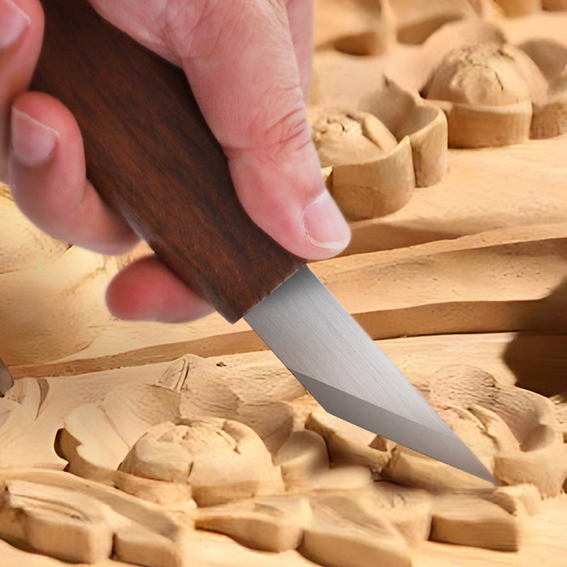 手作り精密彫刻ナイフ CRVブレード シャープポイント ウォ - Woodworking Manufacturing のレビューと価格