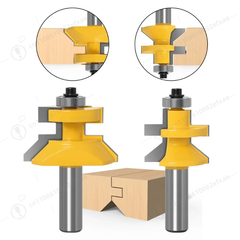 2個セット 1/2インチシャンク V溝＆タングルータービット - Woodworking Quotes のレビューと価格