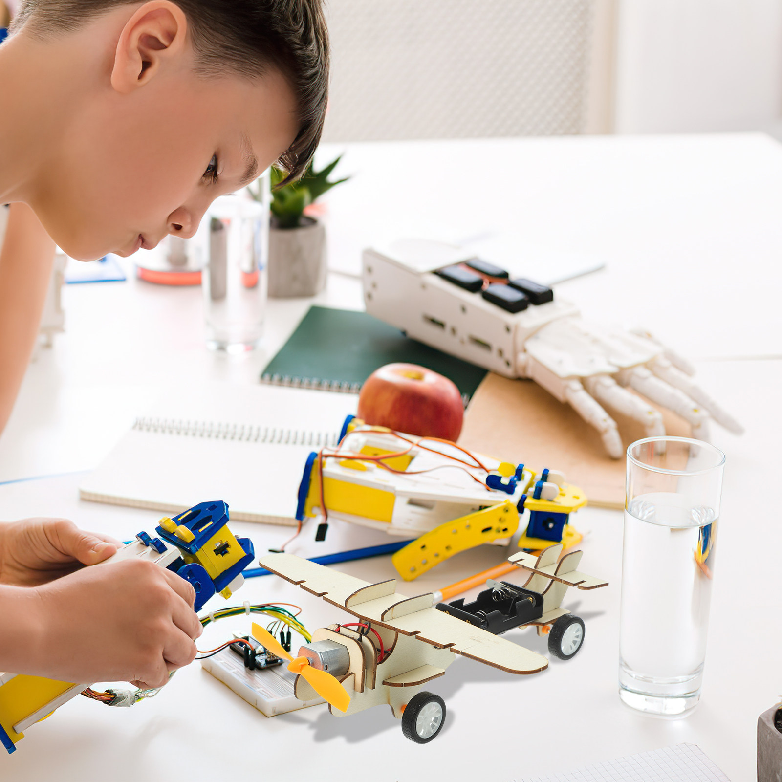 1セット木製グライダー飛行機DIY科学キット子供向けインタラ - Woodworking For Kids のレビューと価格