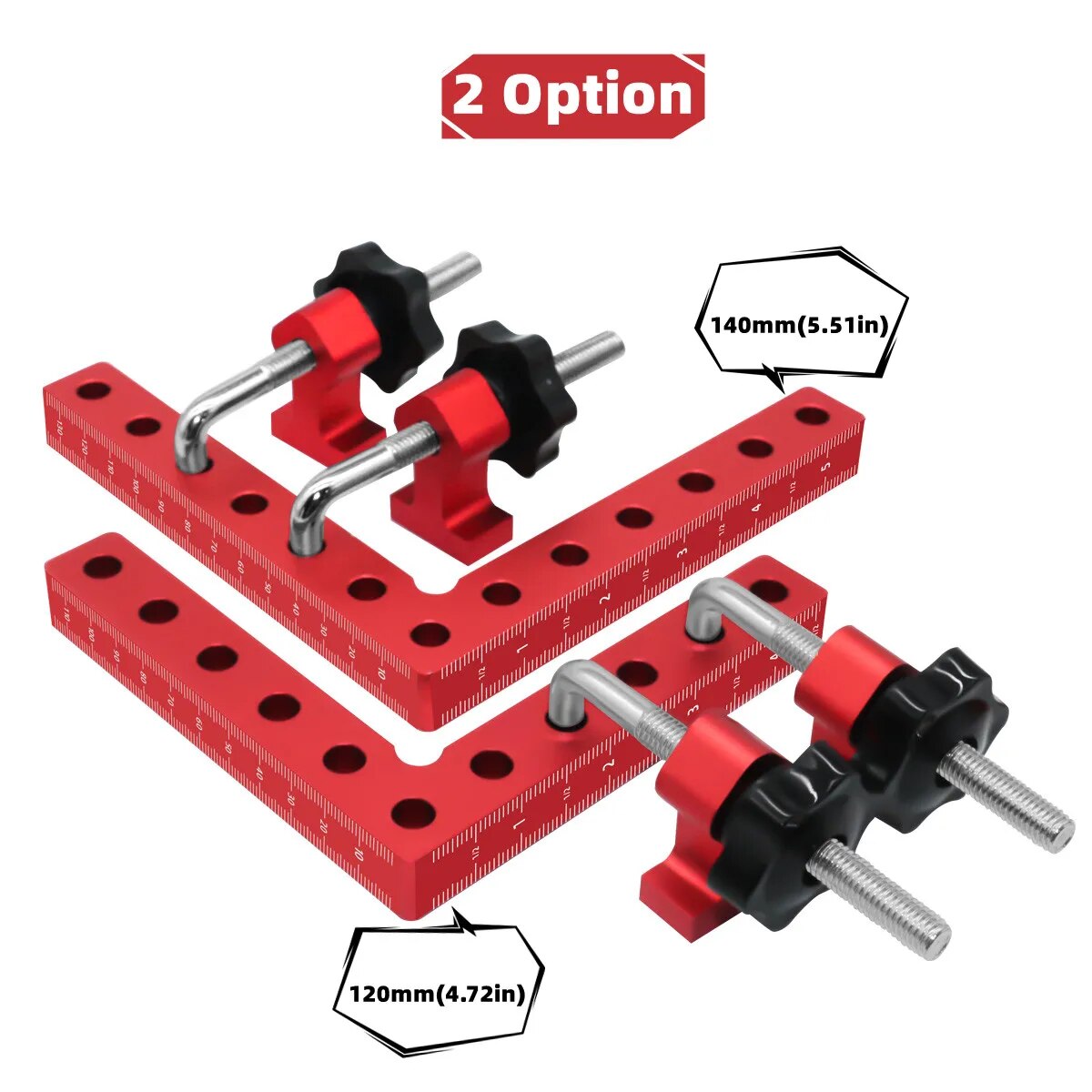 1 セット 90 度位置決め正方形直角クランプ - アルミニ - Woodworking Right Angle Clamp のレビューと価格