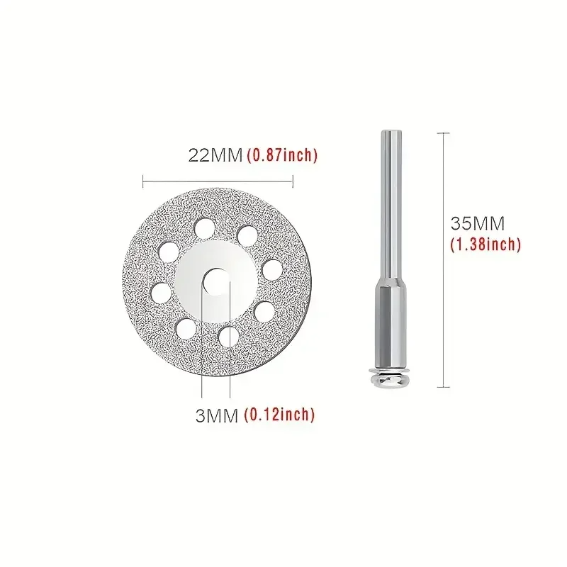 12 個のダイヤモンド切断ホイールセットミニ丸鋸刃、ドレメル - Band Saw Blade のレビューと価格