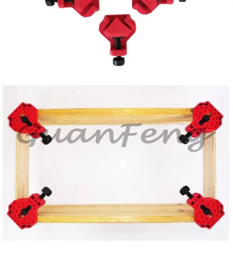 4個パック90度直角コーナークランプ、クイックアジャストスプ - Woodworking Right Angle Clamp のレビューと価格