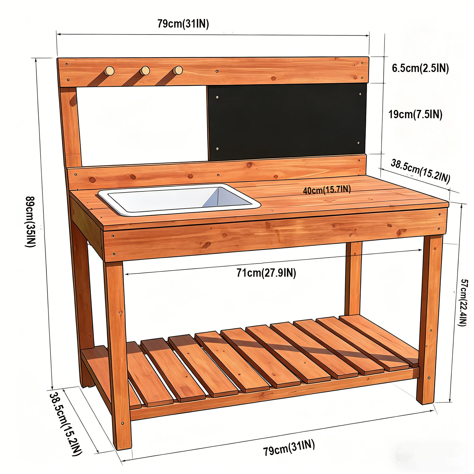 木製植木鉢台子供用屋外屋内庭園植栽テーブル作業台子供科学教育 - Woodworking For Kids のレビューと価格