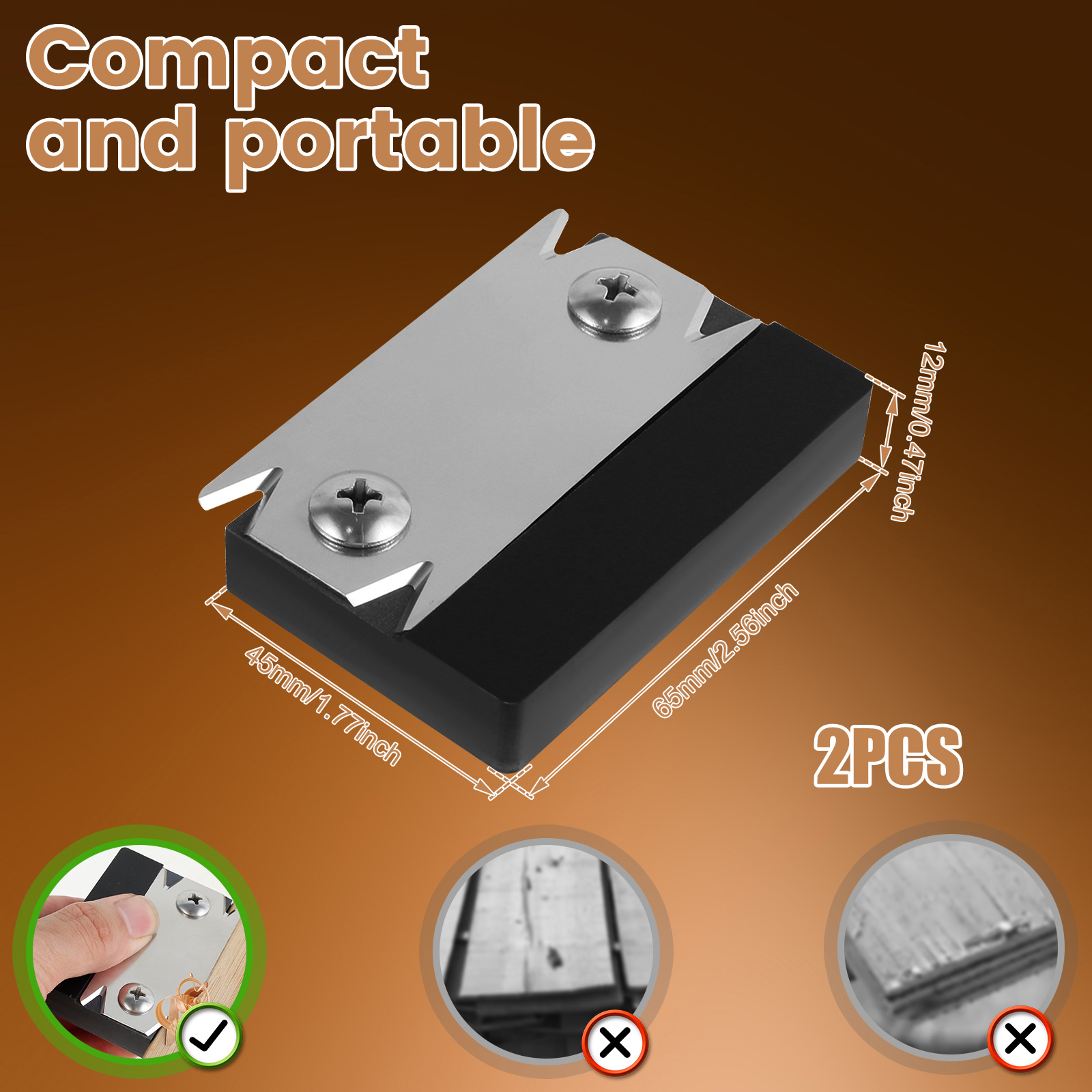 2個入りトリマー木工面取りフィレットスクレーパー木工エッジト - Woodworking Edge Corner Planer のレビューと価格