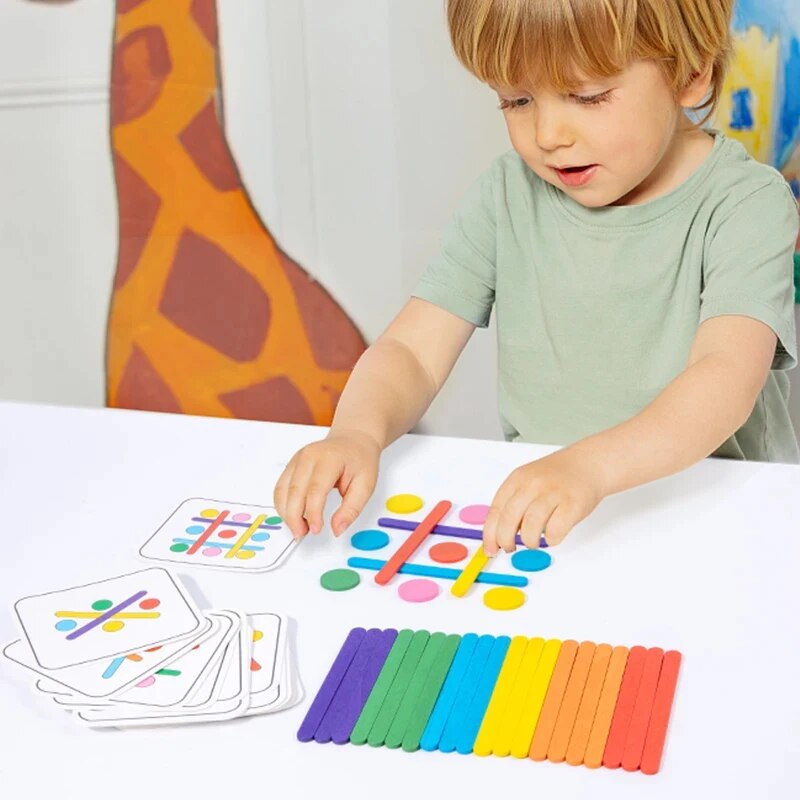 子供レインボースティック思考パズル木製 DIY アイスクリー - Woodworking For Kids のレビューと価格