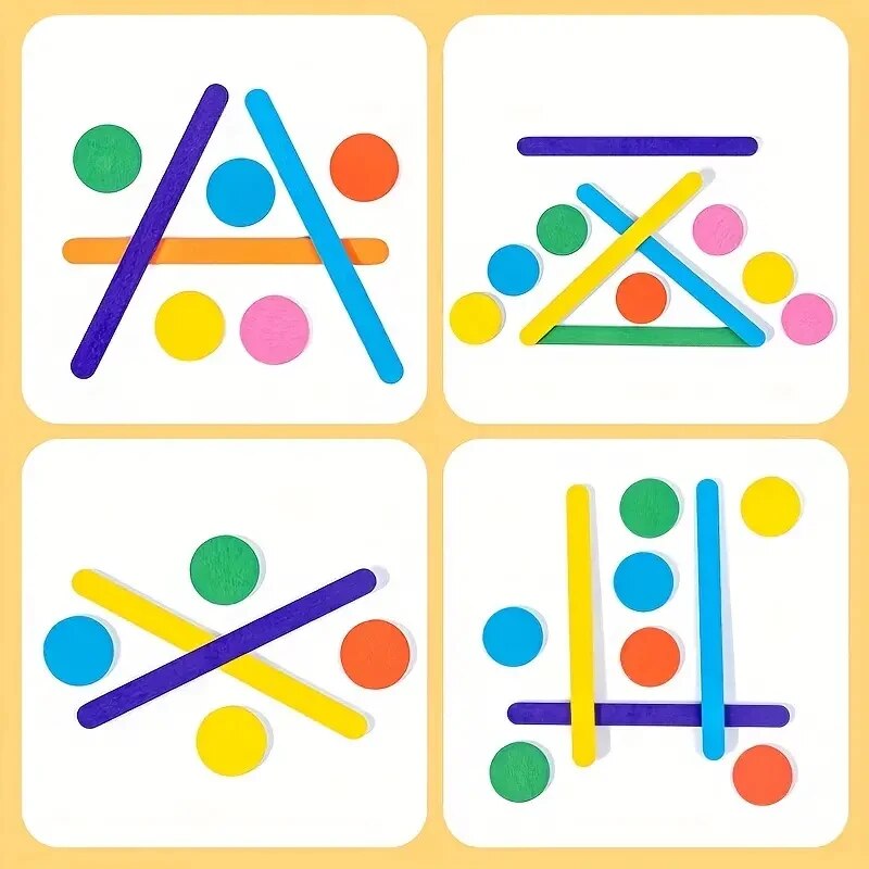 子供レインボースティック思考パズル木製 DIY アイスクリー - Woodworking For Kids のレビューと価格