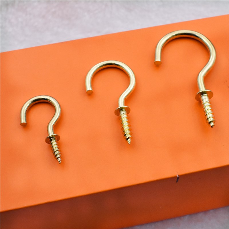 20個の頑丈なアイボルトフック1/2インチ真ちゅうメッキカッ - Woodworking Questions のレビューと価格