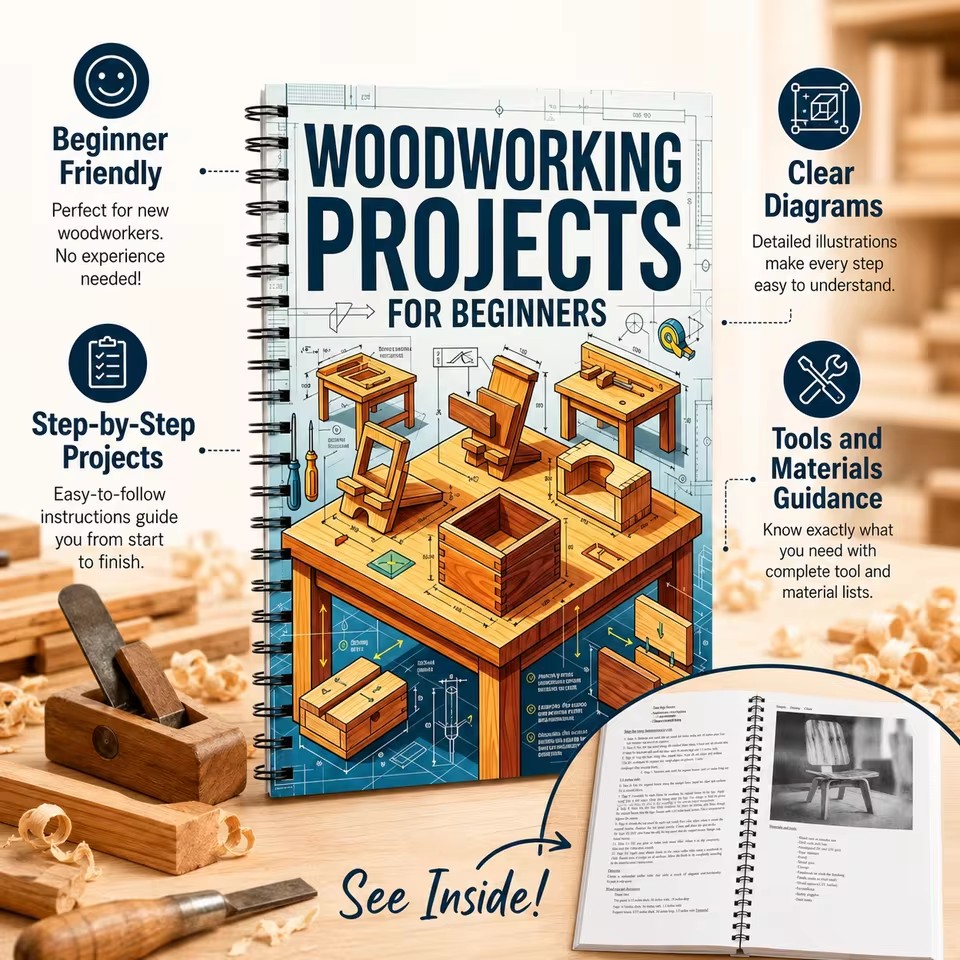 初心者向け簡単木工プラン DIYホームクラフトプロジェクト  - Woodworking Ideas For Adults のレビューと価格