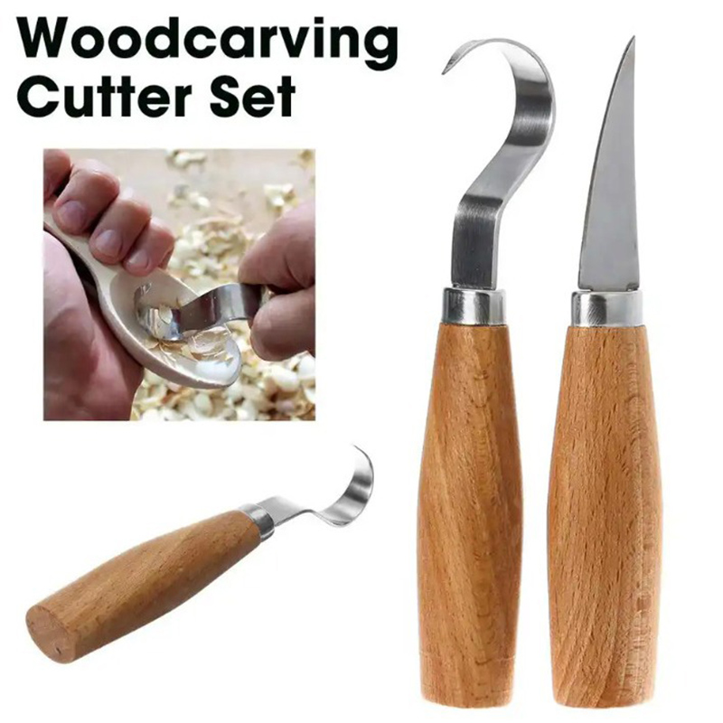 木彫りナイフ チゼルフックナイフ 彫刻ツール 人間工学に基づ - Woodworking Manufacturing のレビューと価格