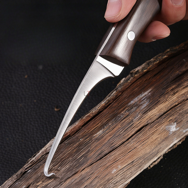 フックナイフ高硬度ステンレス鋼シャープ木彫りツール沈香 DI - Woodworking Manufacturing のレビューと価格