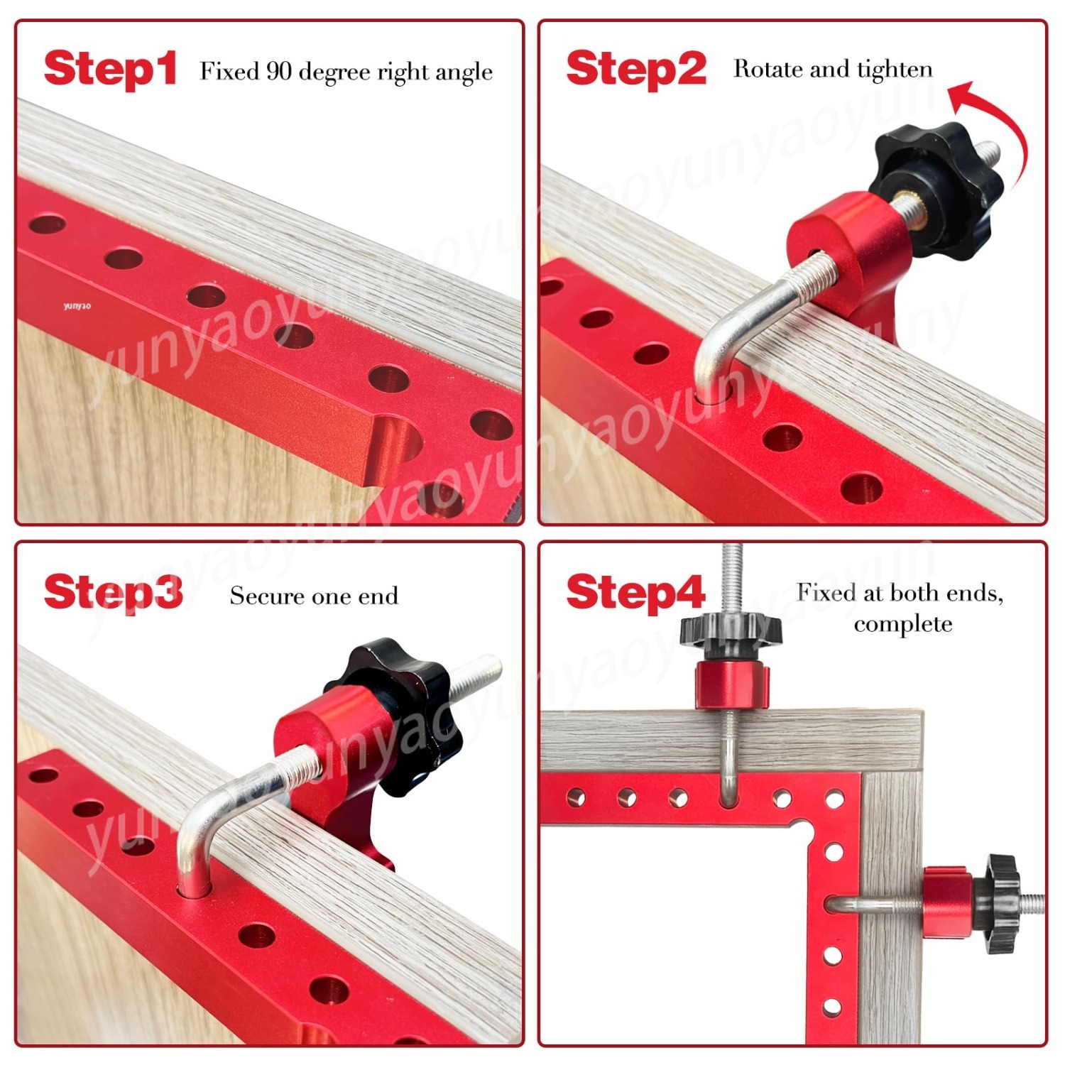90度直角位置決めスクエアアルミ合金木工コーナークランプ（キ - Woodworking Right Angle Clamp のレビューと価格