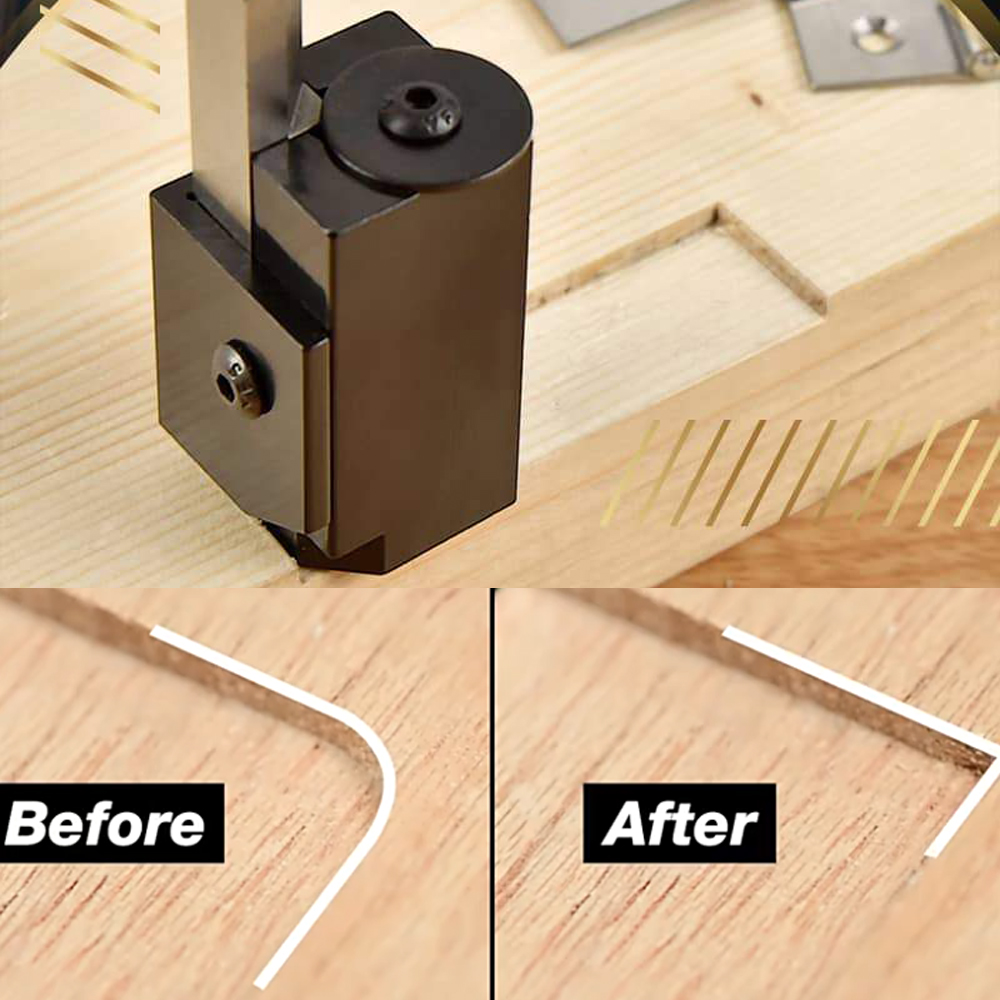 木工用角型彫刻刀、四角ヒンジ溝加工用、直角彫刻刀、木工工具用 - Woodworking Edge Corner Planer のレビューと価格