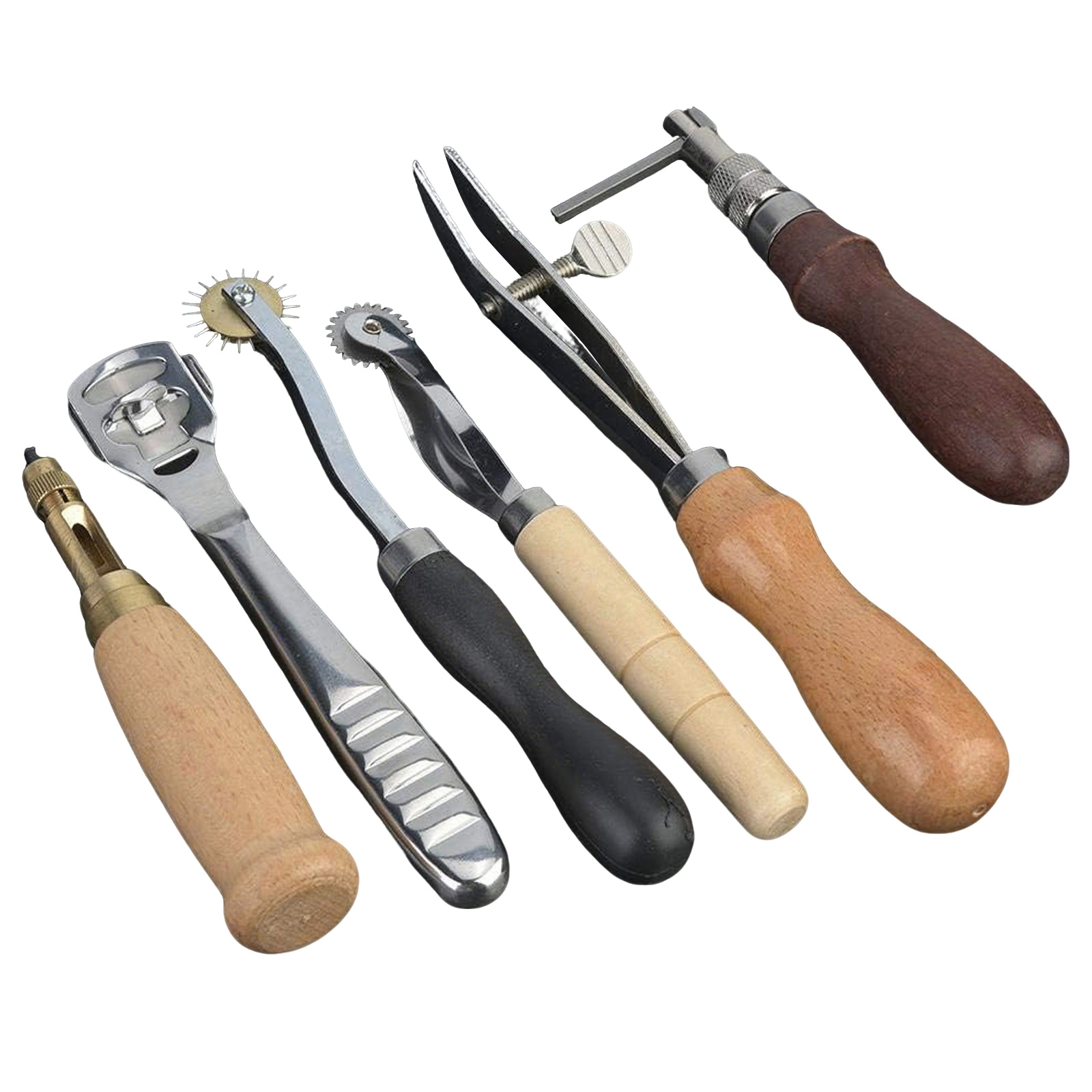 革工具セット、19点入り革工芸キット、縫製・打ち抜き・切断用 - Woodworking Tool Stores のレビューと価格