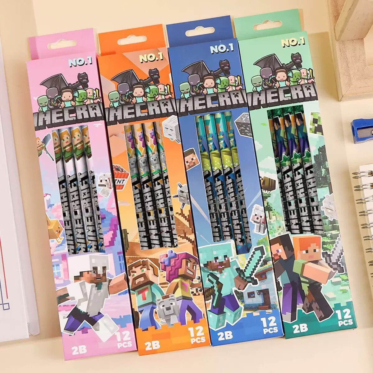 ホット4本-12本入り 箱なし 高級感 MC 2B鉛筆 子供 - Woodworking For Kids のレビューと価格
