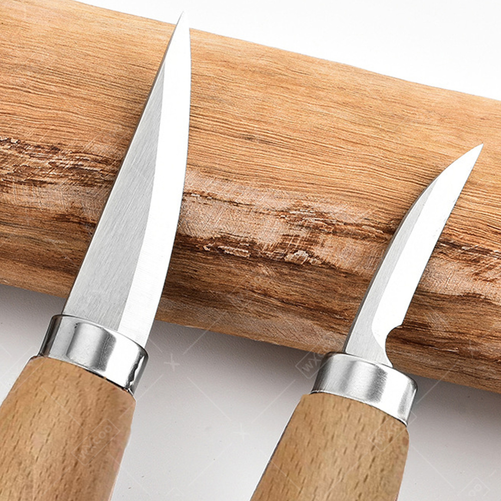 WXCOO 人間工学に基づいた木彫りフックチゼルナイフ 曲線 - Woodworking Manufacturing のレビューと価格