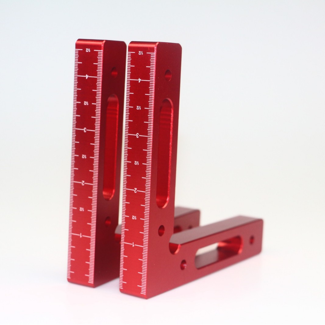 1/2pc 90度位置決め正方形直角クランプアルミLブロック - Woodworking Right Angle Clamp のレビューと価格
