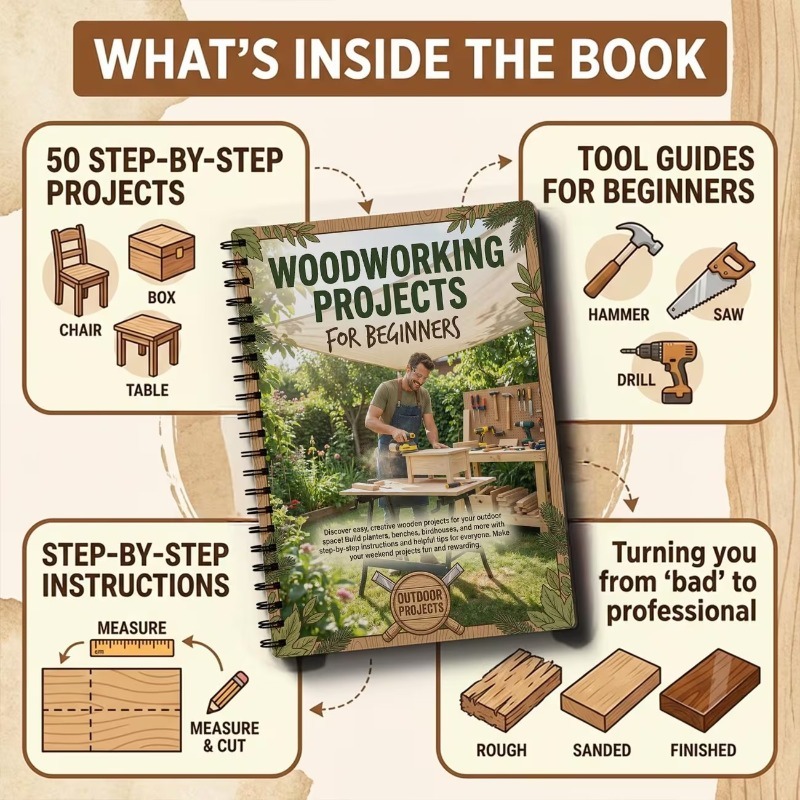 初心者向け木工プロジェクトプラン シンプルなDIYホームクラ - Woodworking Ideas For Adults のレビューと価格