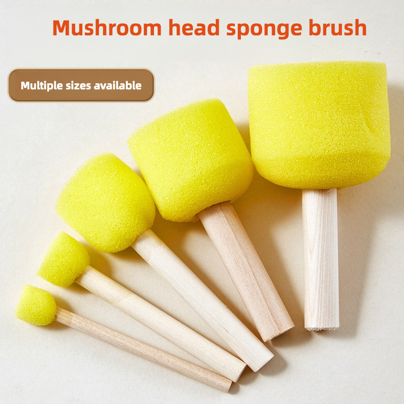 10個セット 木製ハンドル きのこ型スポンジブラシ 子供DI - Woodworking For Kids のレビューと価格
