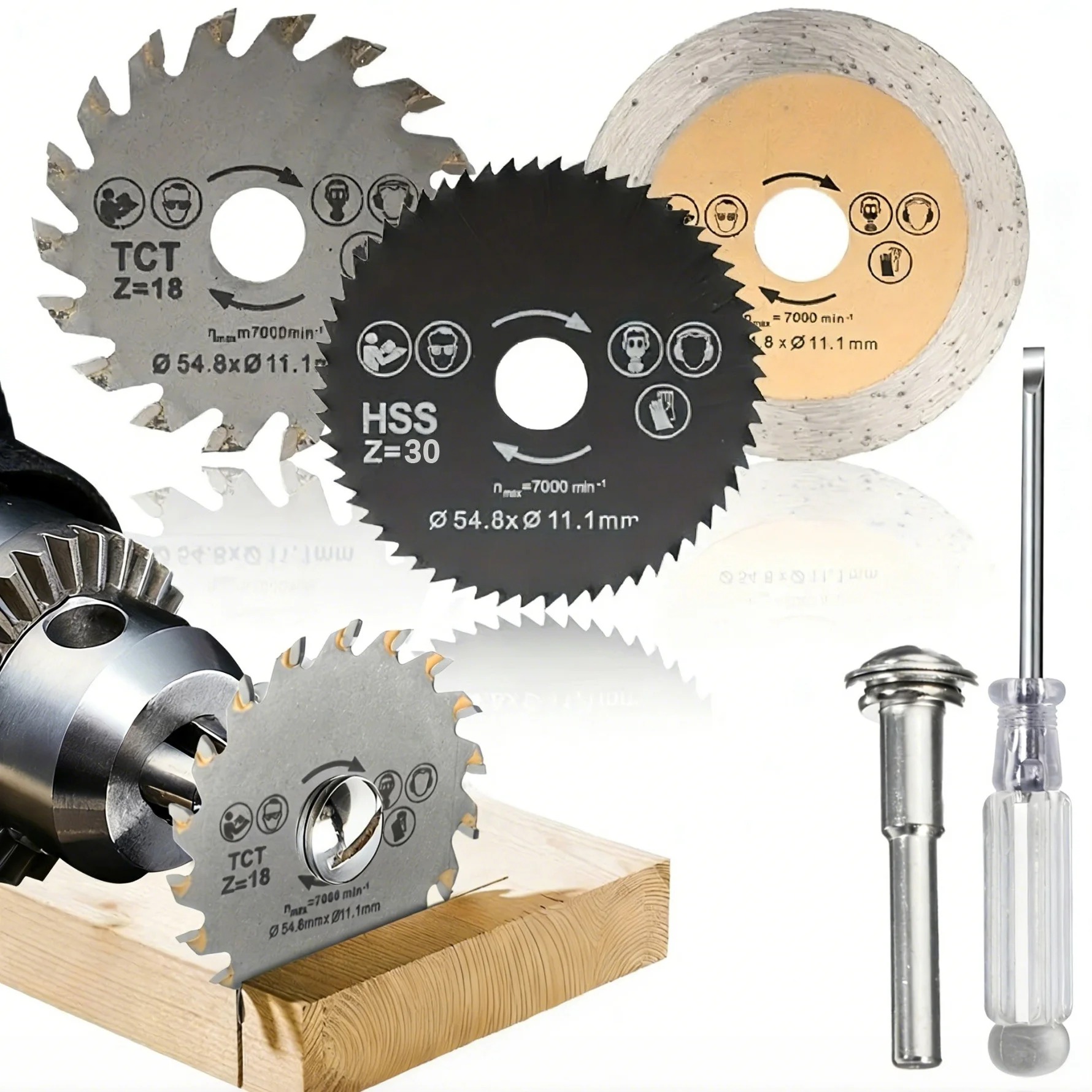 多機能丸鋸刃セット、木材、軟金属、レンガ用カッティングディス - Band Saw Blade のレビューと価格