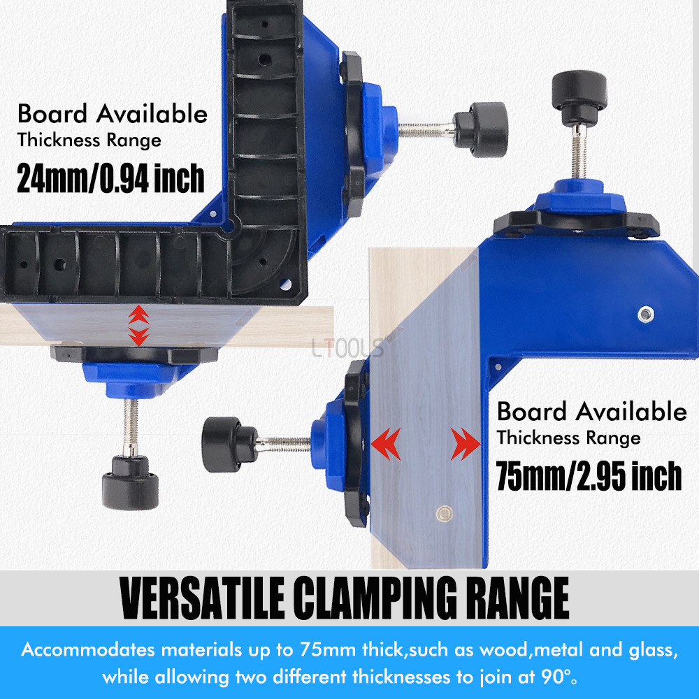 90度直角クランプセット木工コーナークランププレート固定クラ - Woodworking Right Angle Clamp のレビューと価格