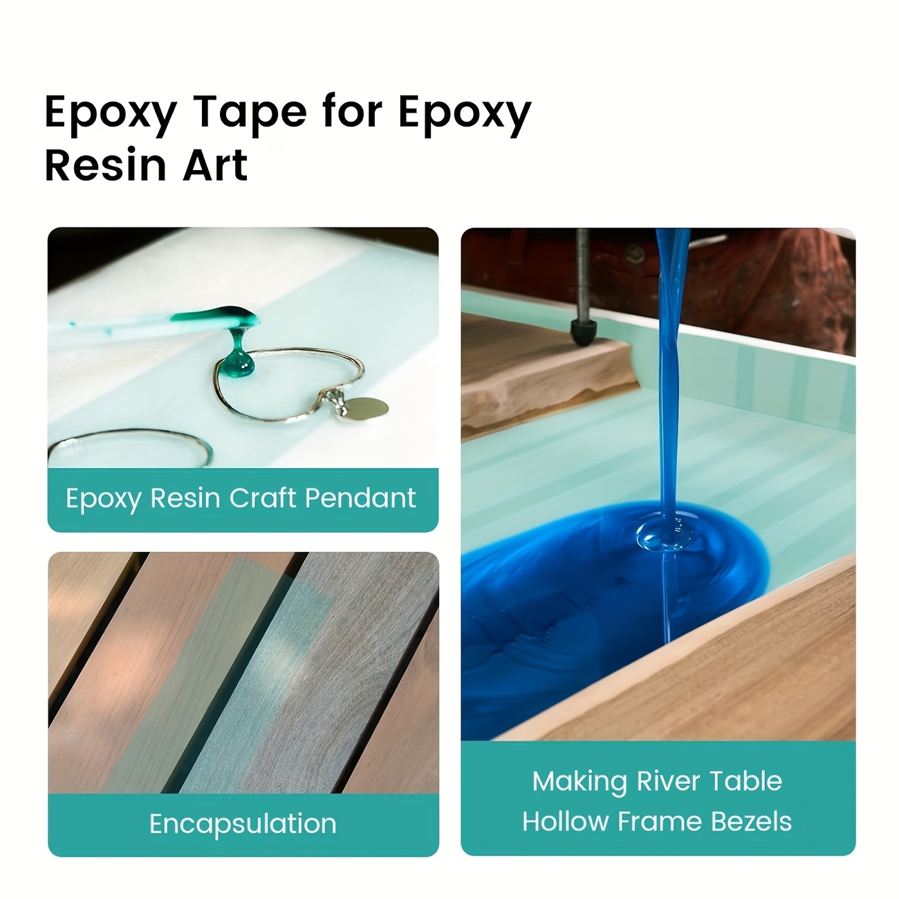 YITAPE グリーンエポキシ樹脂テープ 高温耐熱型モールド - Woodworking Epoxy のレビューと価格